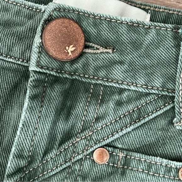 ONETEASPOON Olive Green Stud Jeans Women Size 25 - Picture 4 of 9